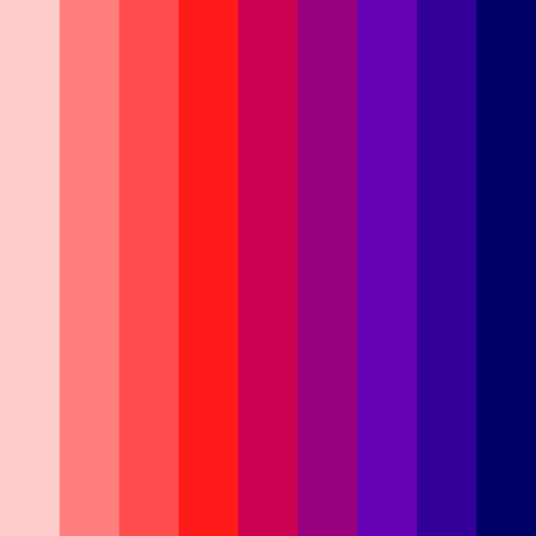 Download crimson to cobalt dreams color palette PNG image (square)