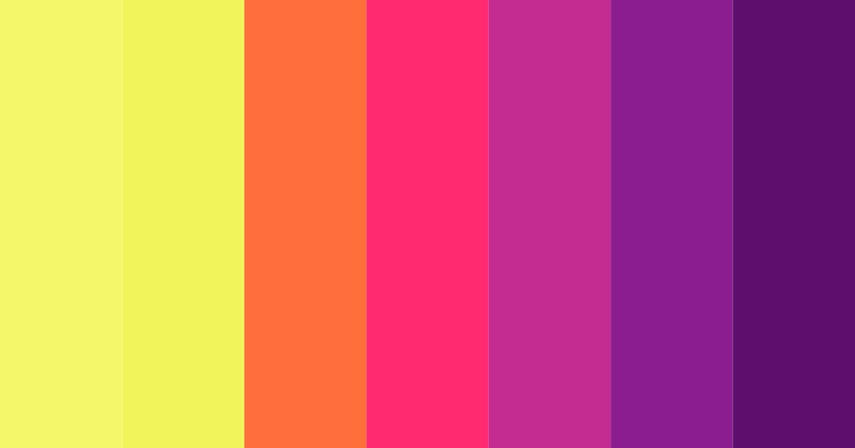 Download electric vibes color palette PNG image (landscape)