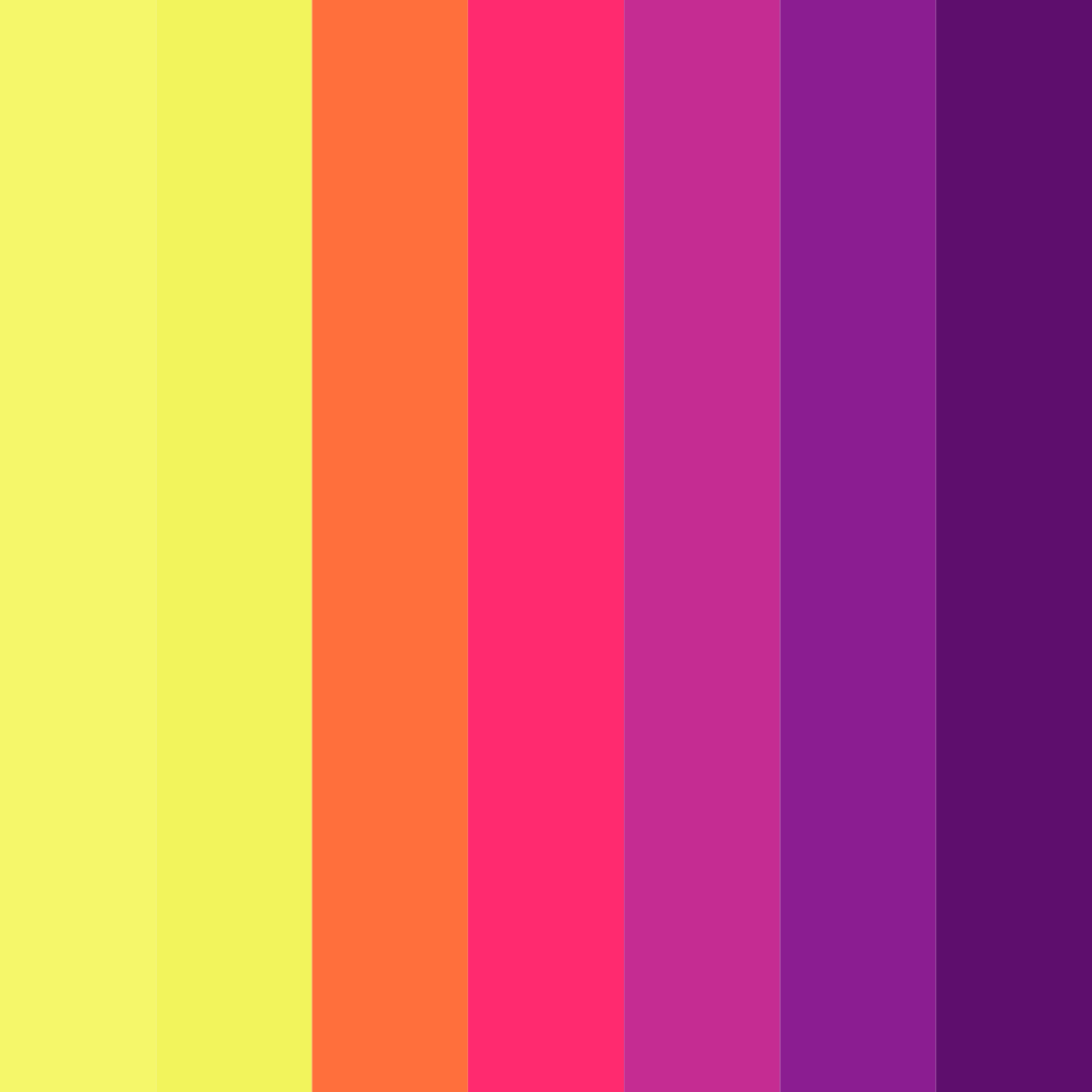 Download electric vibes color palette PNG image (square)