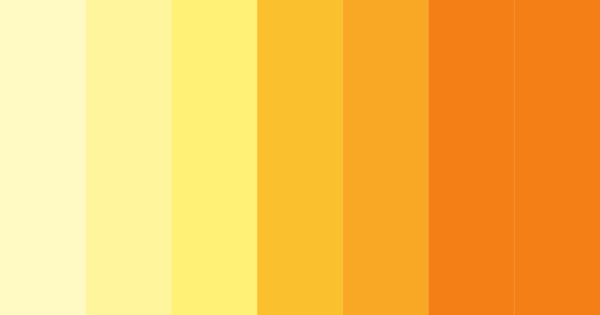 Download bright yellow color palette PNG image (landscape)