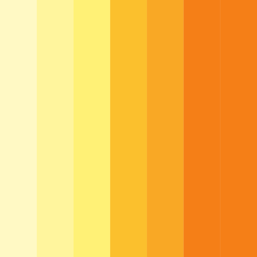 Download bright yellow color palette PNG image (square)