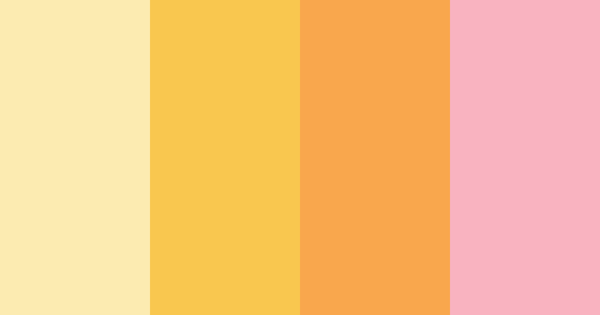 Download pink sunset color palette PNG image (landscape)