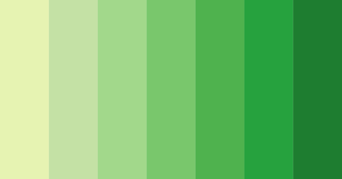 Download green spring color palette PNG image (landscape)