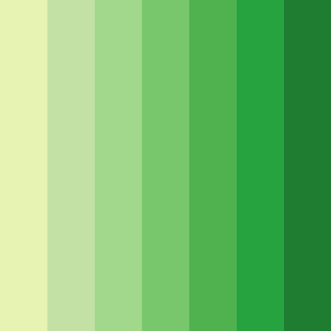 Download green spring color palette PNG image (square)