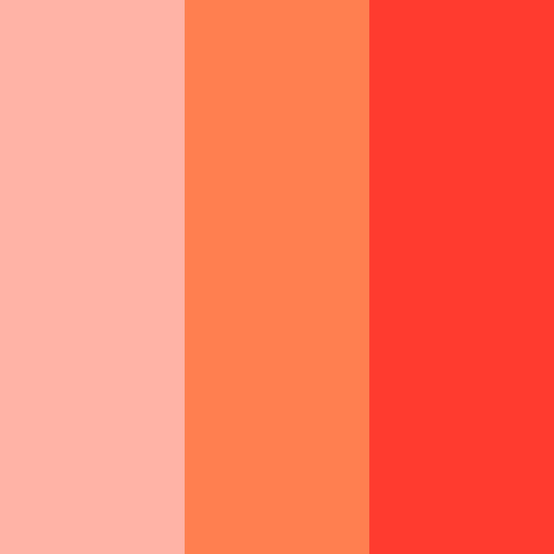 Download sunset red color palette PNG image (square)
