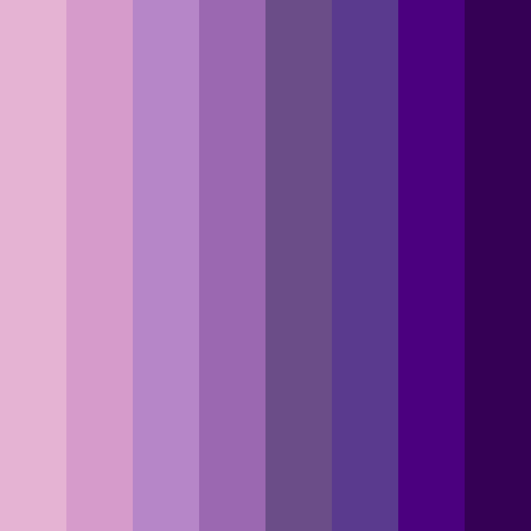 Download purple sunset color palette PNG image (square)
