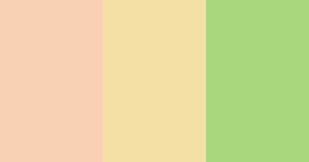 Download peachy lime color palette PNG image (landscape)