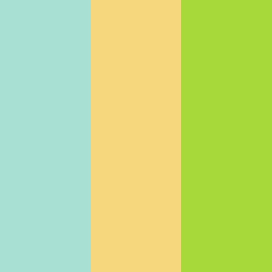 Download sunny aqua bliss color palette PNG image (square)