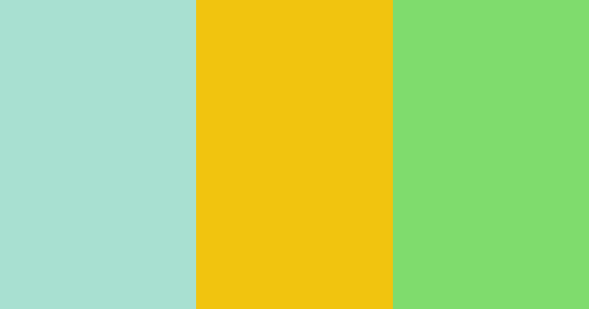 Download turquoise sunshine color palette PNG image (landscape)