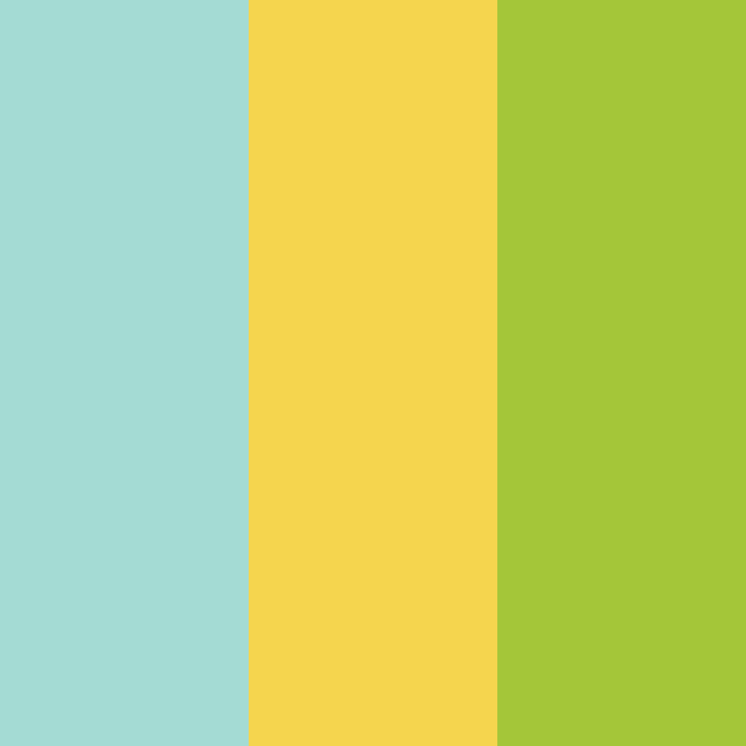 Download turquoise sunshine color palette PNG image (square)