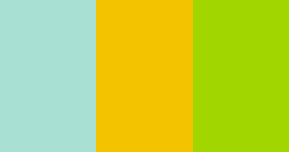 Download sunny turquoise limeade color palette PNG image (landscape)