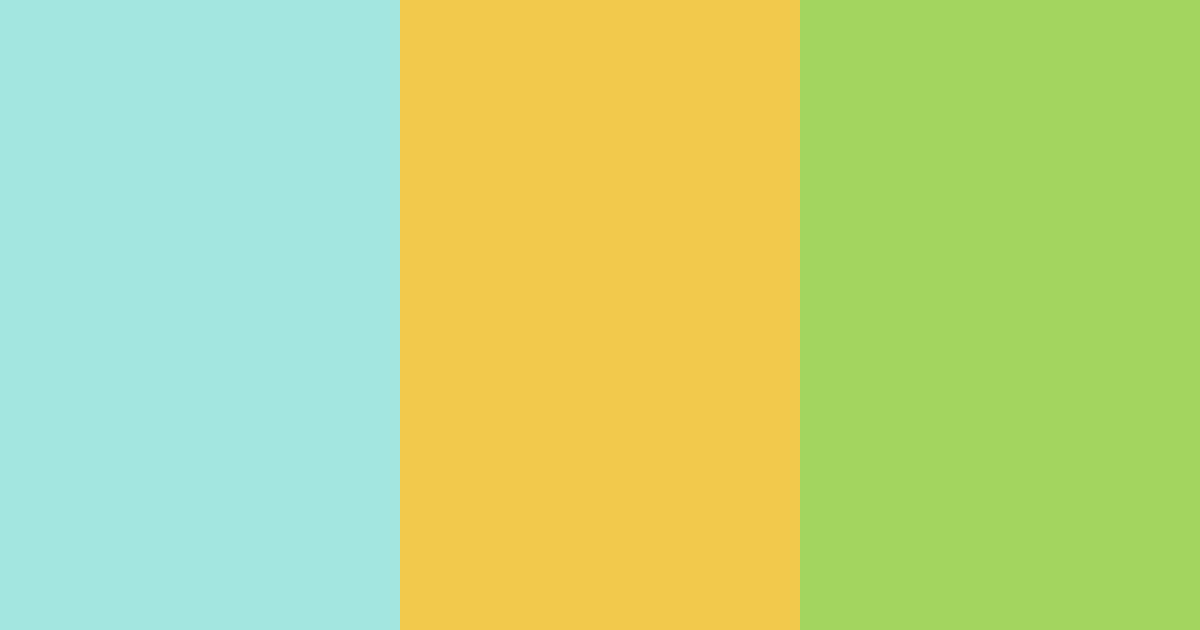 Download turquoise sunshine color palette PNG image (landscape)