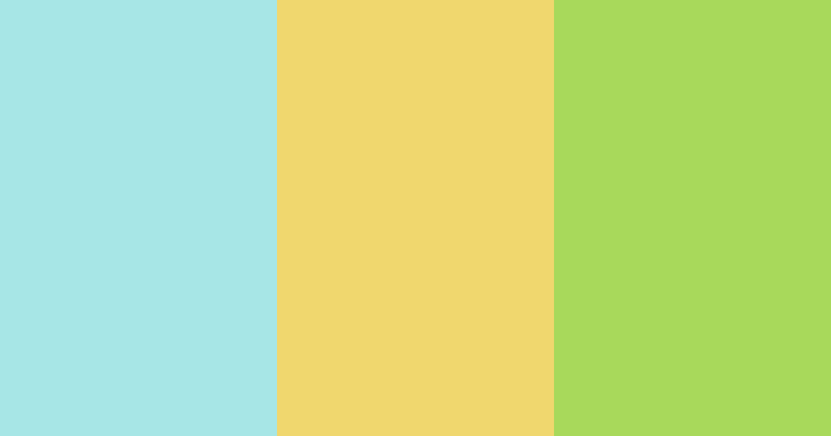 Download turquoise sunshine color palette PNG image (landscape)
