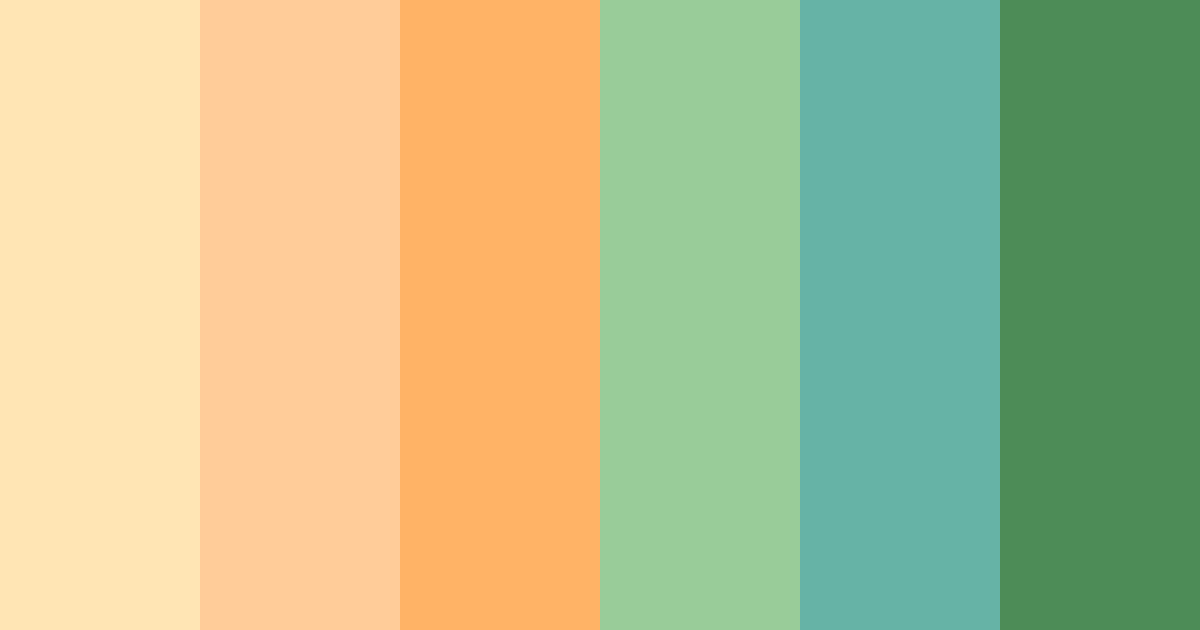 Download peachy serenity color palette PNG image (landscape)
