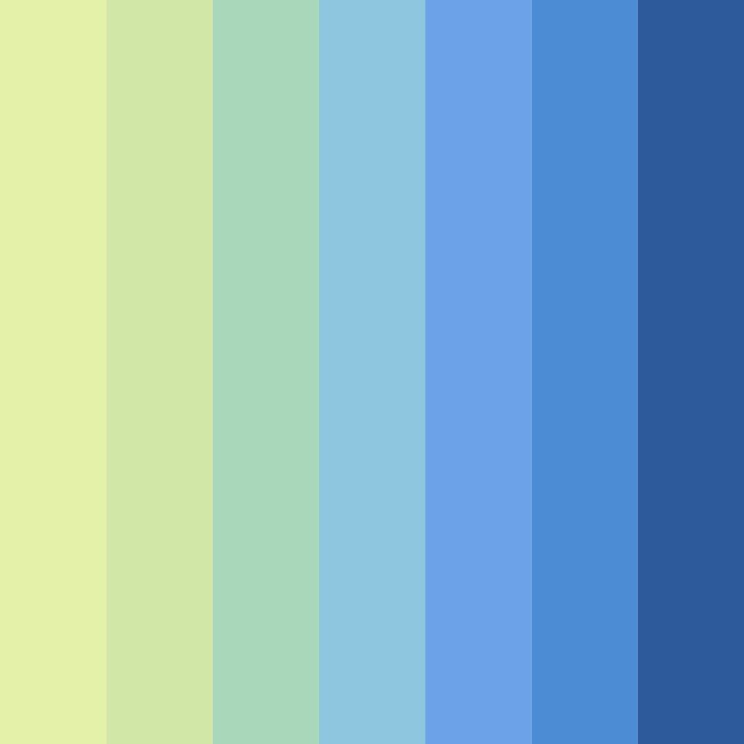 Download spring awakening color palette PNG image (square)