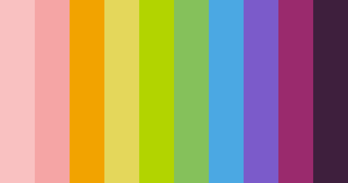 Download freaky funfair fiesta color palette PNG image (landscape)