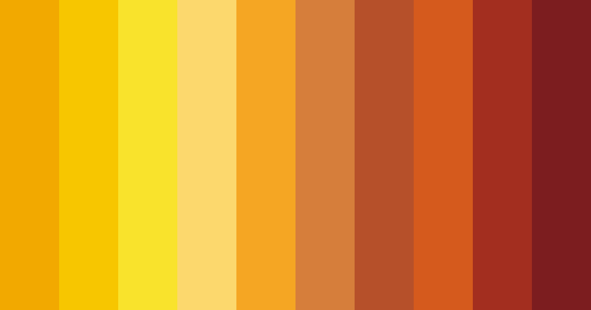 Download fiery dawn color palette PNG image (landscape)