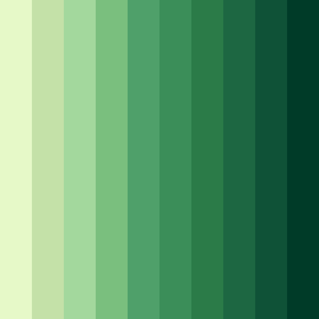 Download emerald awakening color palette PNG image (square)