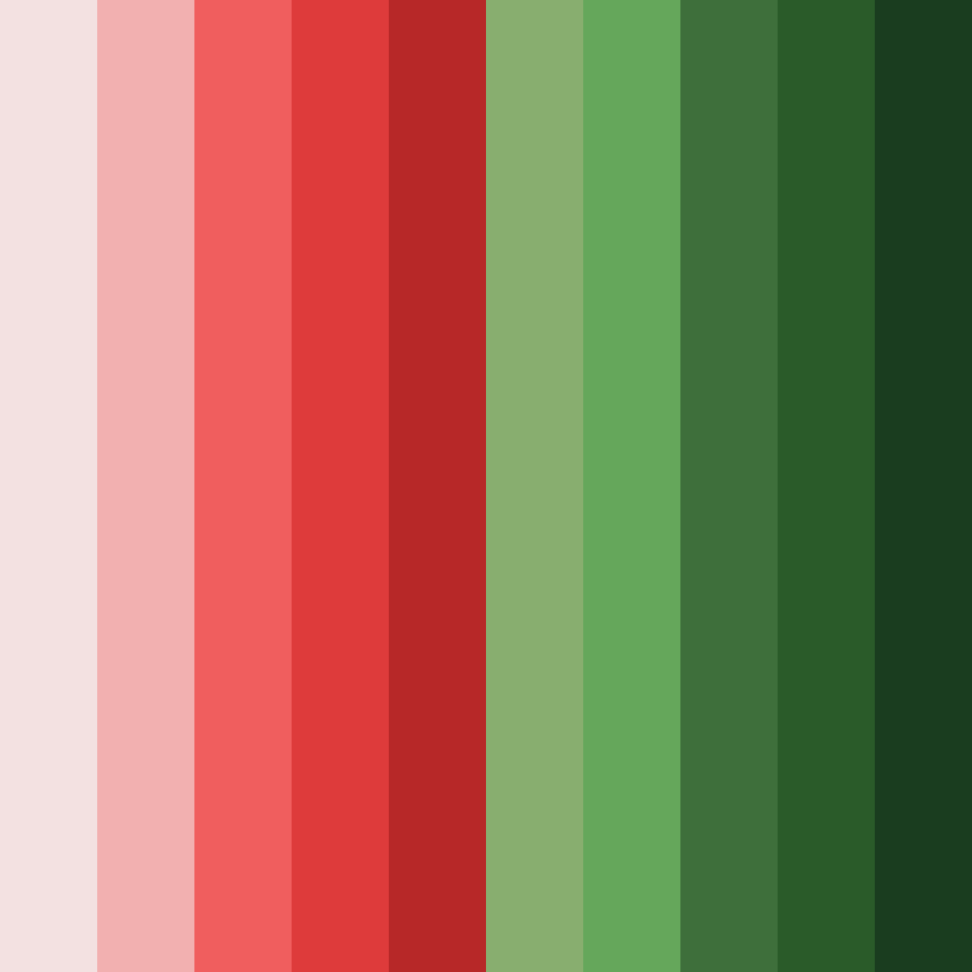 Download green strawberry color palette PNG image (square)