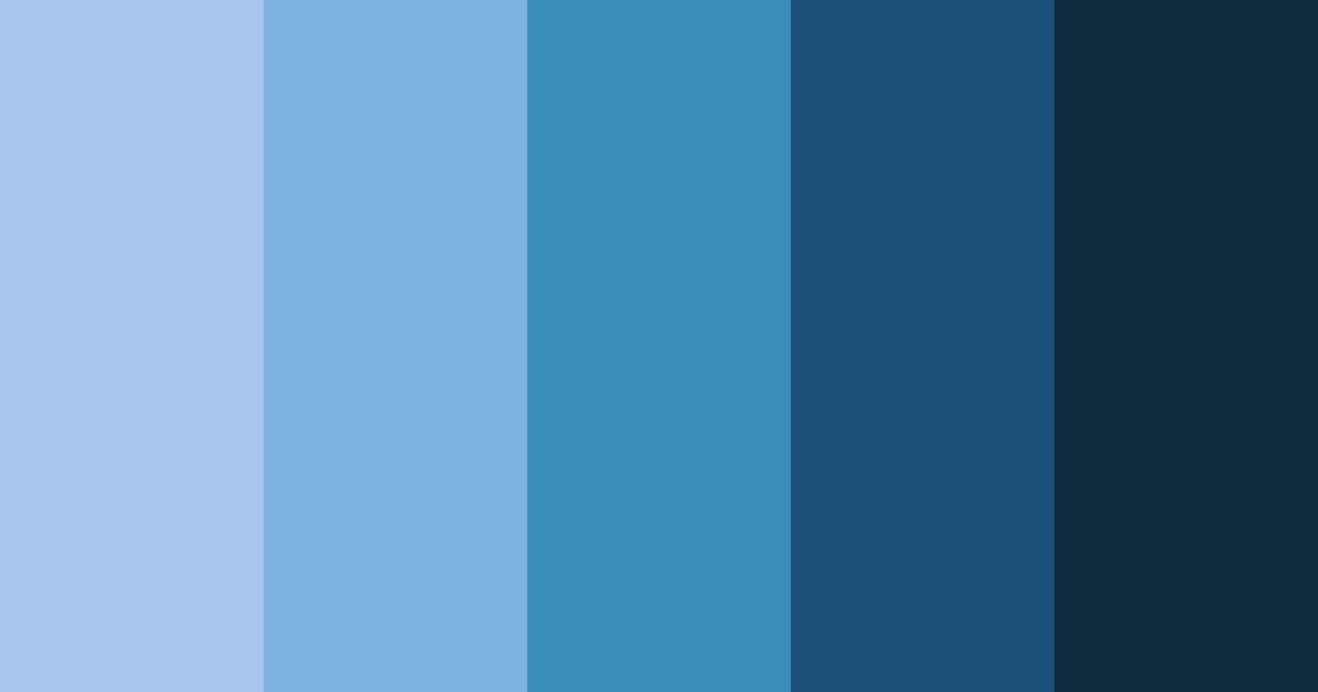 Download blue robot color palette PNG image (landscape)