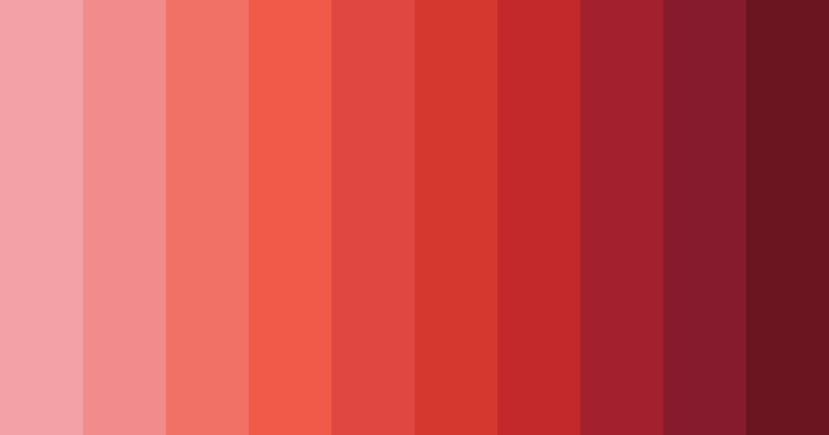 Download red sunset color palette PNG image (landscape)