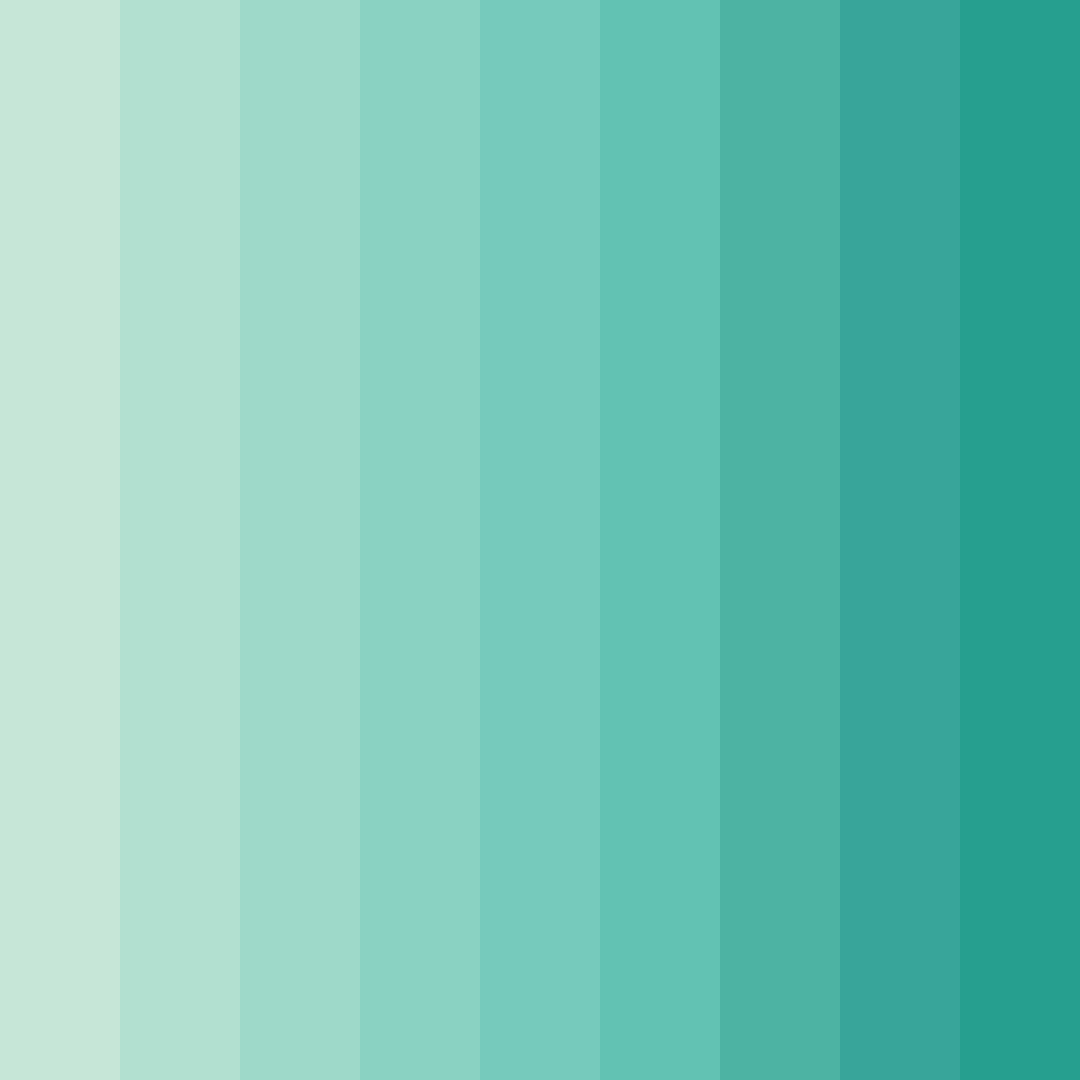 Download teal serenity color palette PNG image (square)