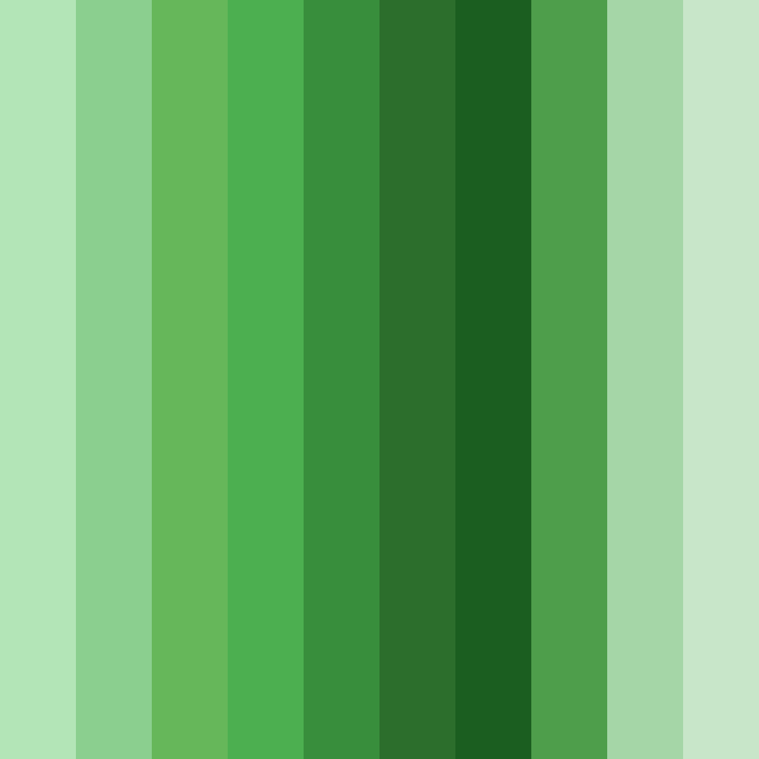 Download verdant harmony color palette PNG image (square)