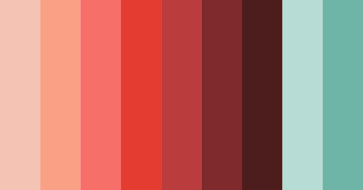 Download maple autumn ember color palette PNG image (landscape)