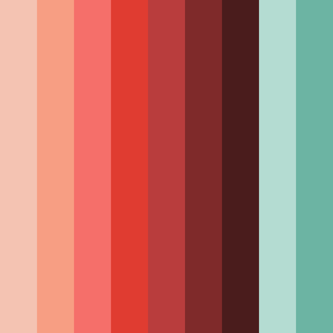 Download maple autumn ember color palette PNG image (square)