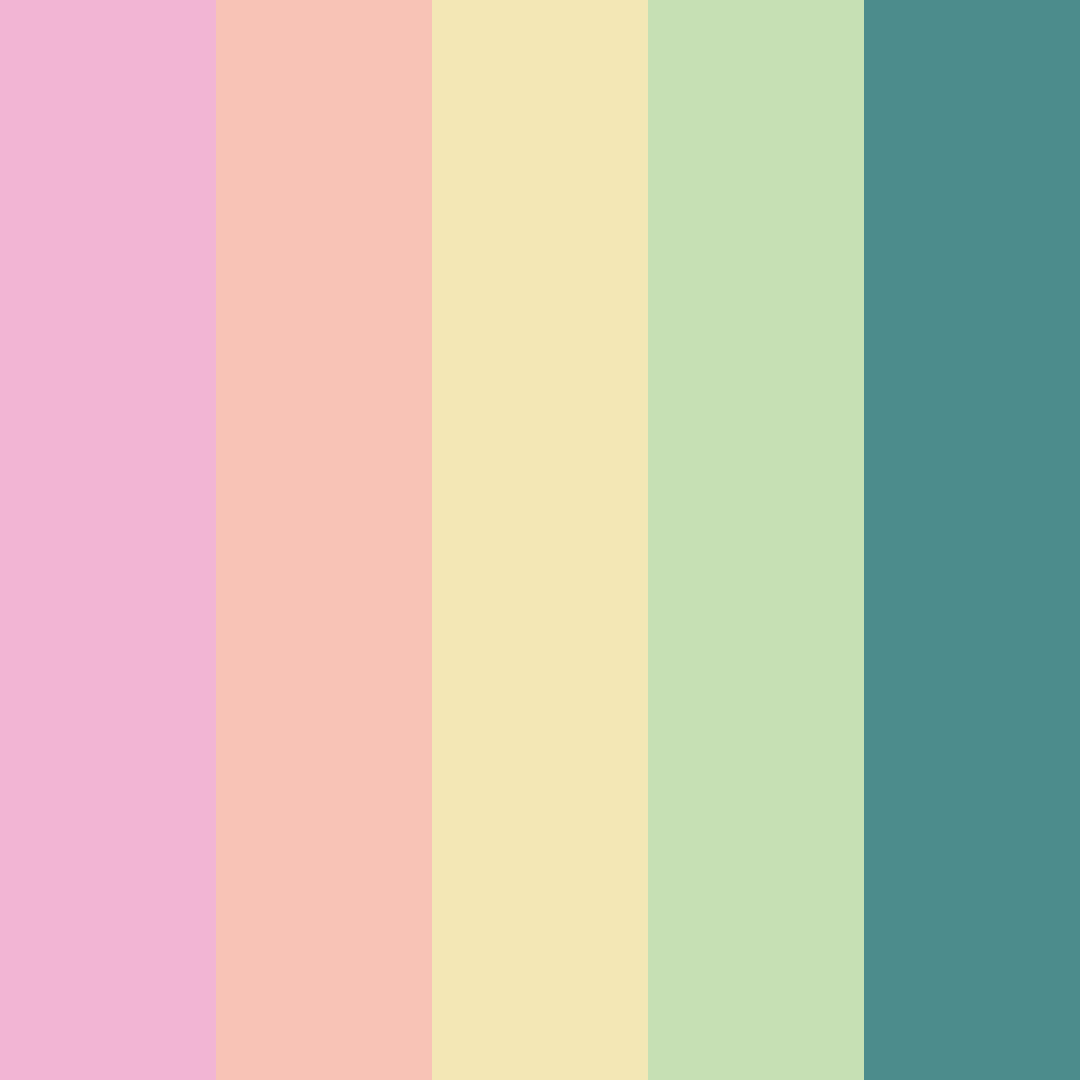 Download pink art color palette PNG image (square)