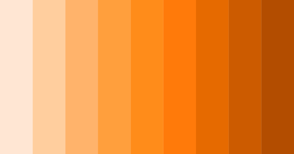 Download light peachy orange color palette PNG image (landscape)