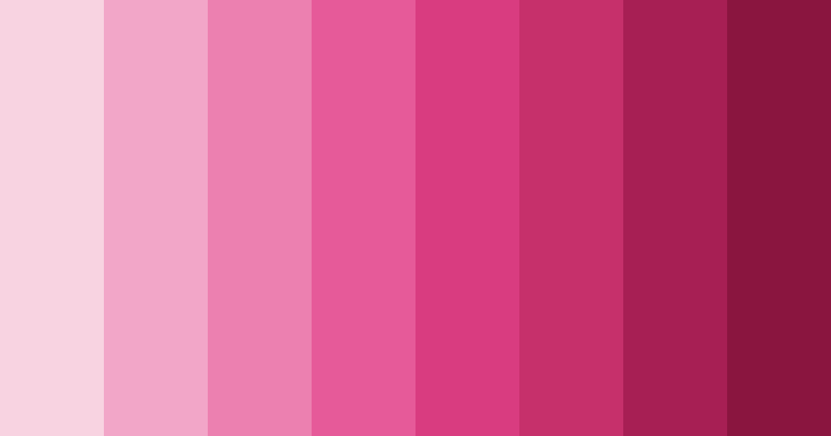 Download blushing blooms color palette PNG image (landscape)