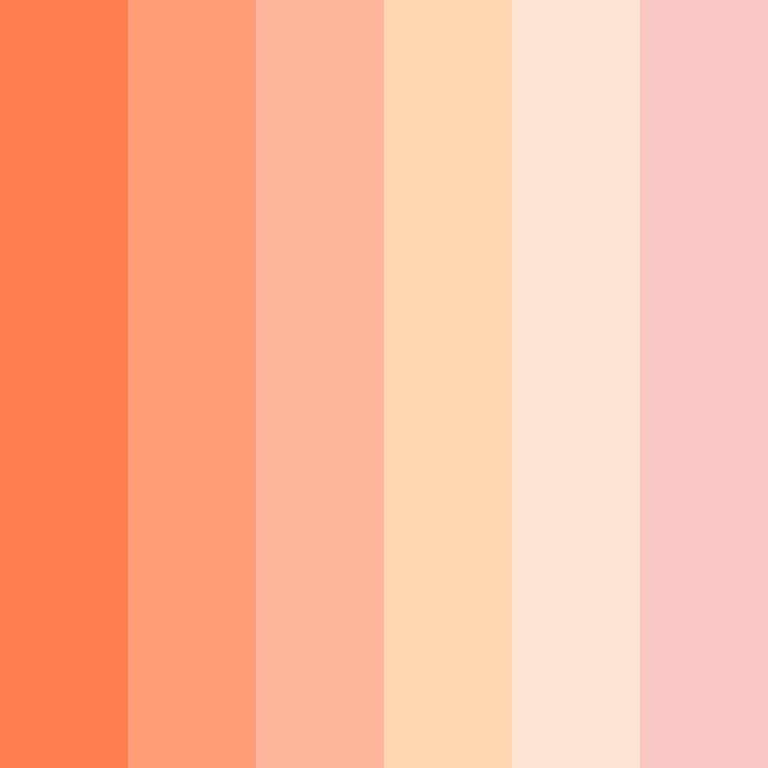 Download coral serenade color palette PNG image (square)