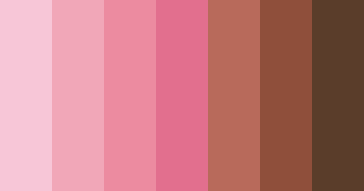Download pink brown neutrals color palette PNG image (landscape)