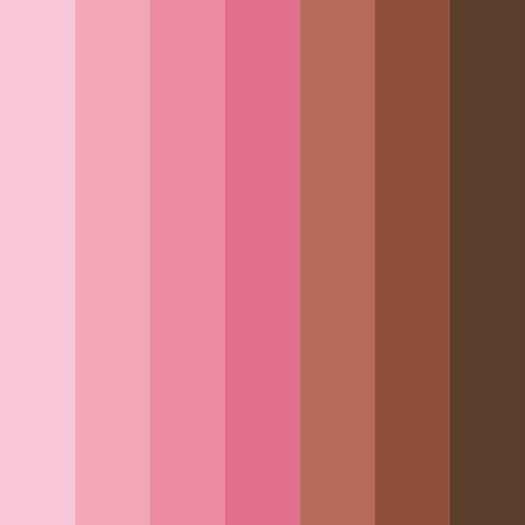 Download pink brown neutrals color palette PNG image (square)