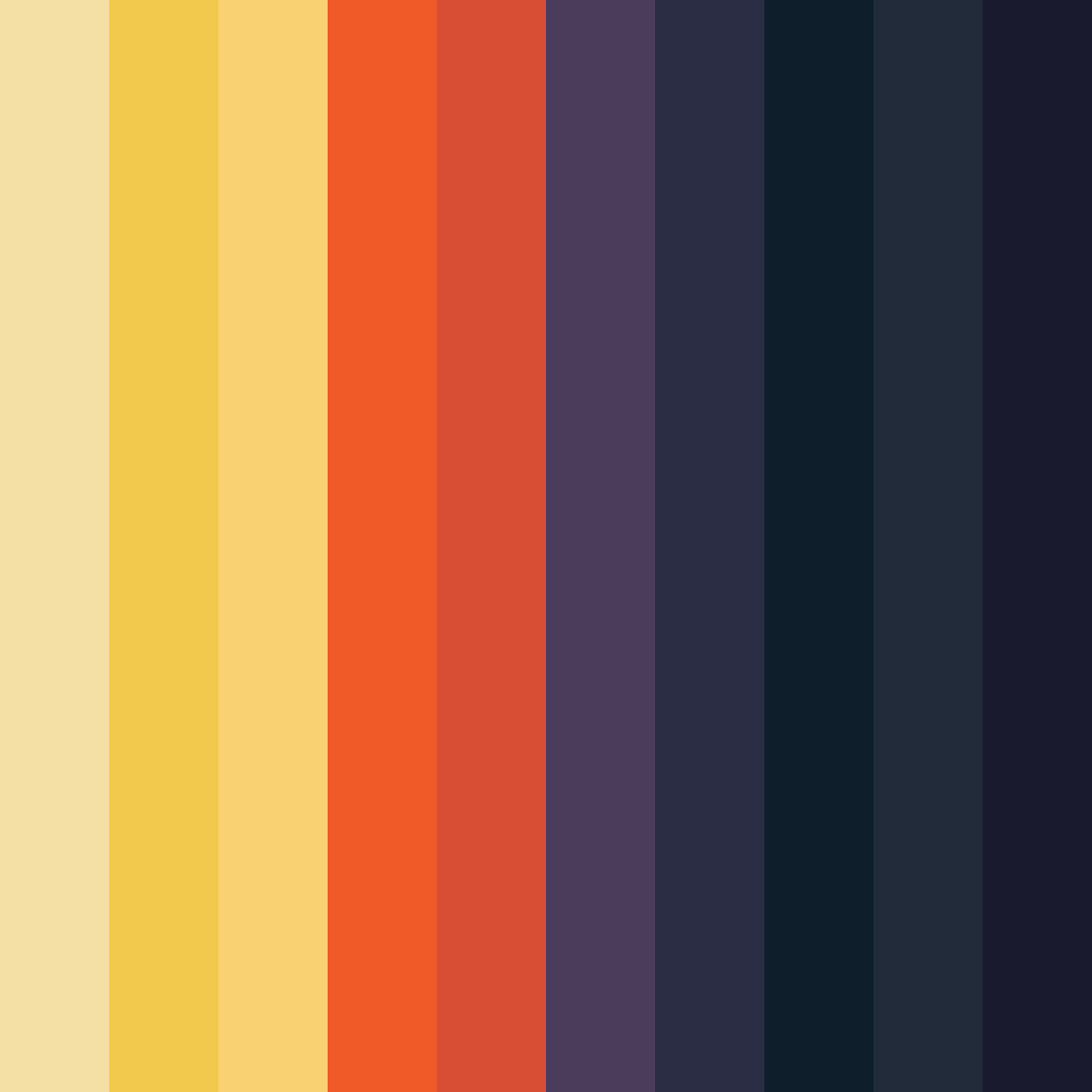 Download celestial dawn color palette PNG image (square)