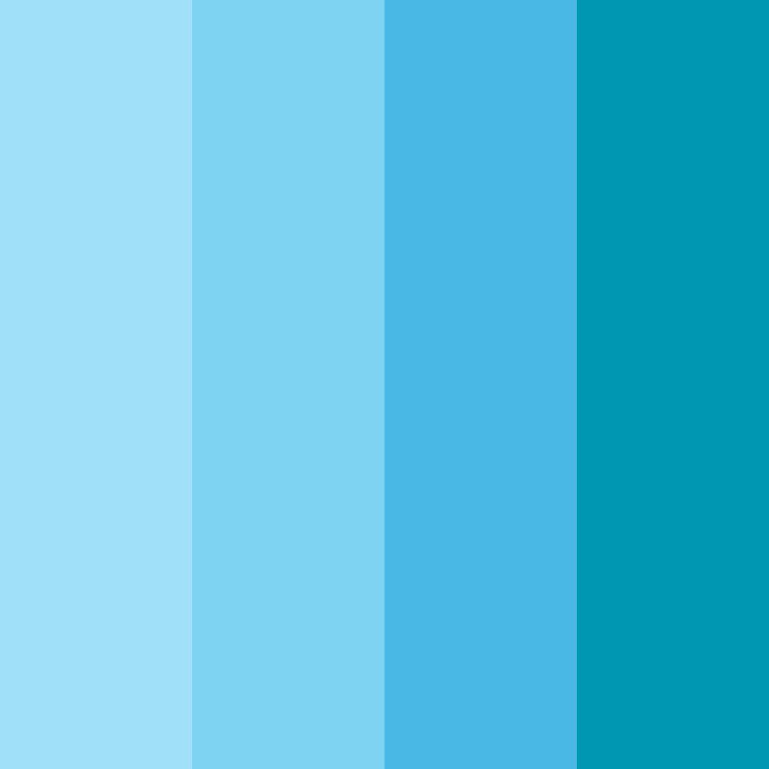 Download digital azure color palette PNG image (square)