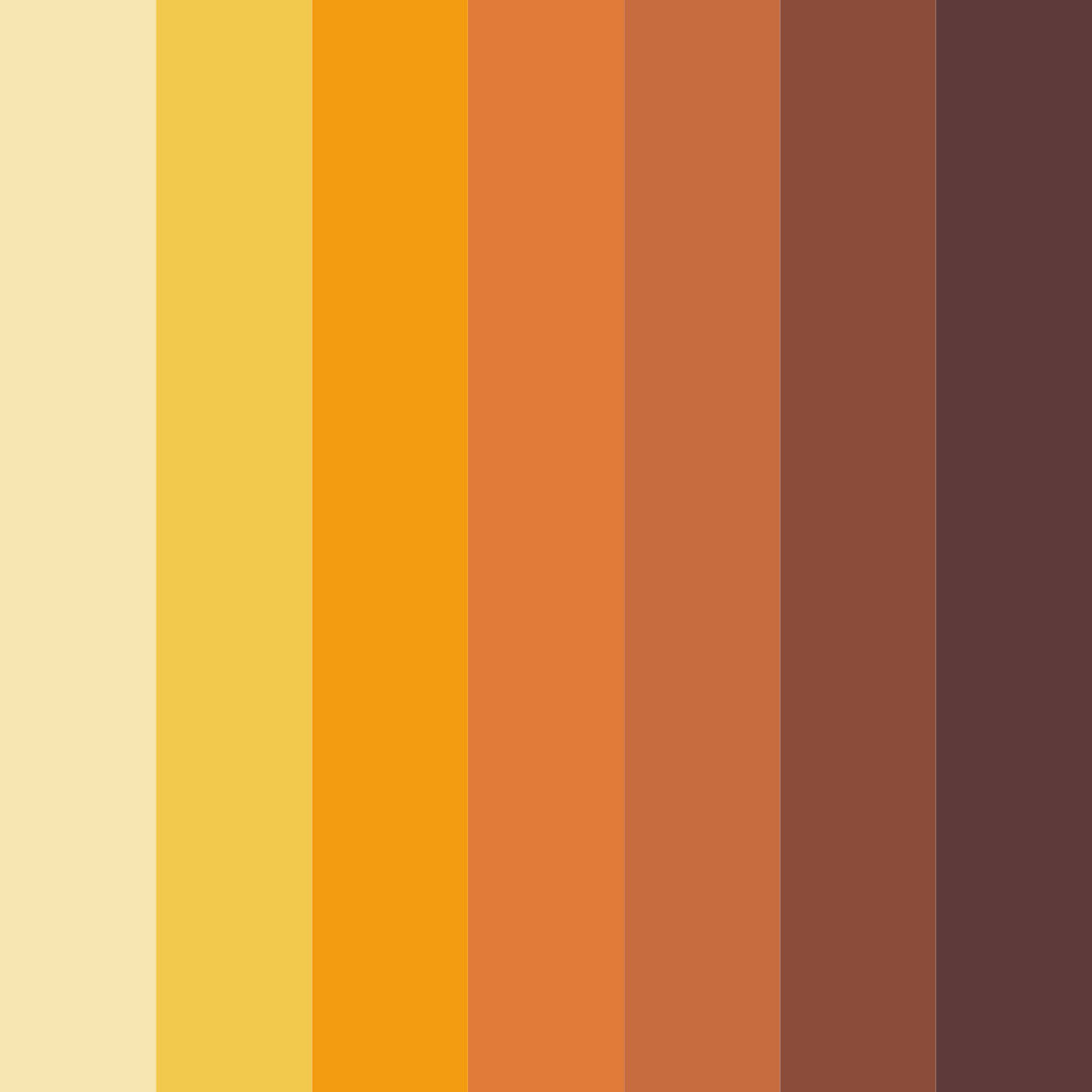 Download autumn harvest color palette PNG image (square)