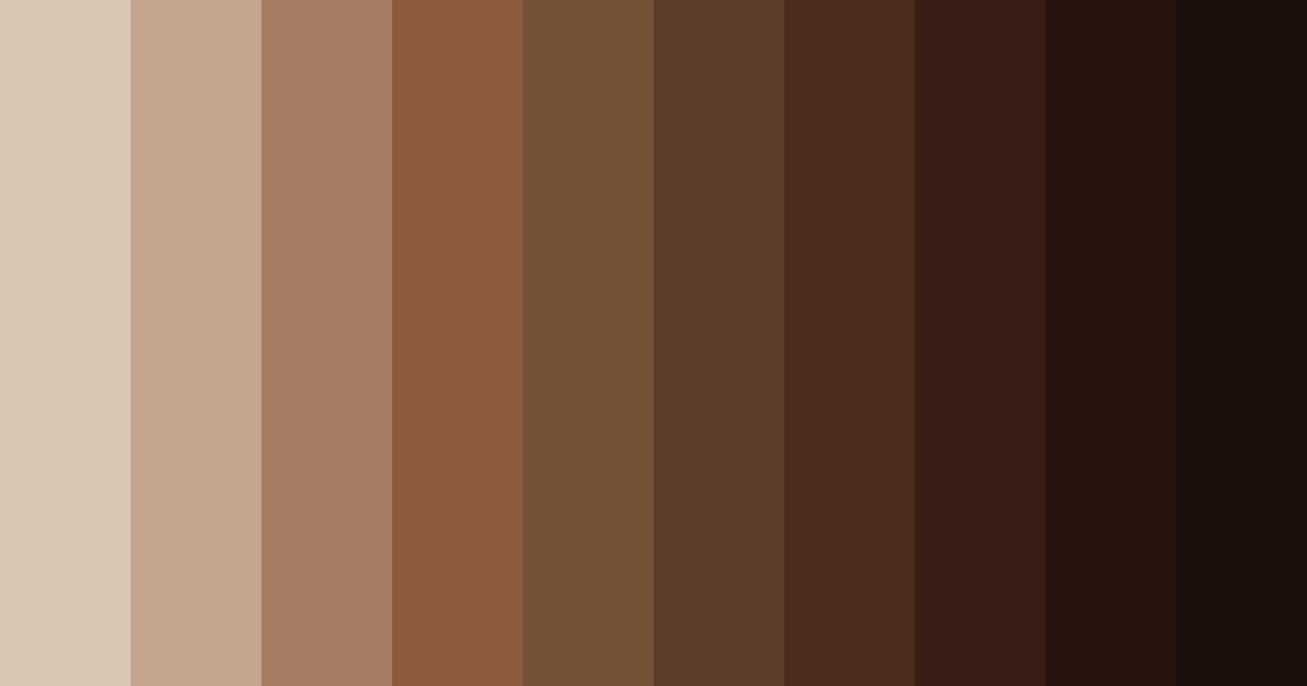 Download rich brown color palette PNG image (landscape)