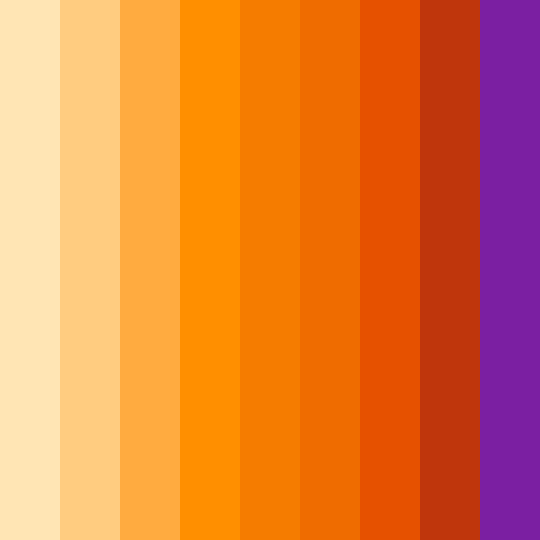 Download sunset ember color palette PNG image (square)