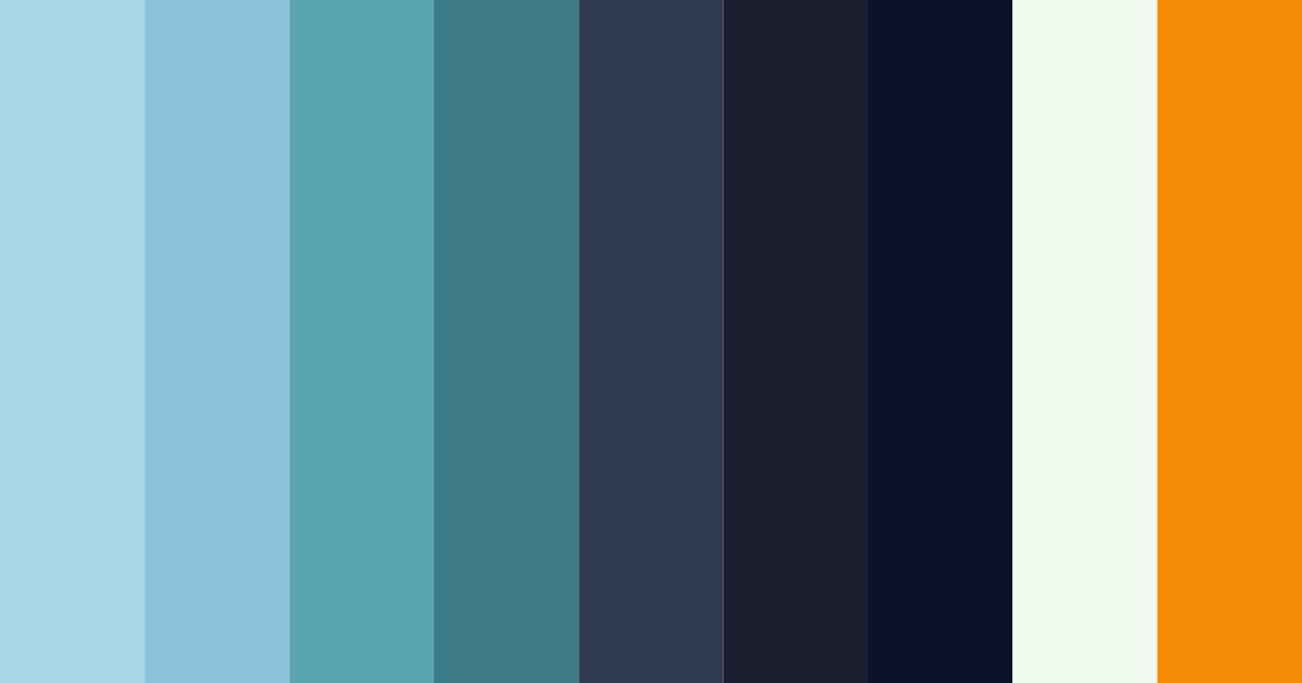 Download oceanic serenity color palette PNG image (landscape)