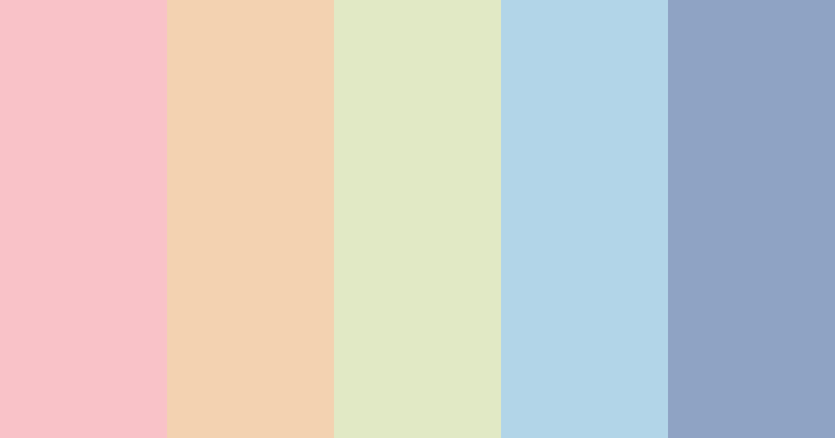 Download muted rainbow color palette PNG image (landscape)