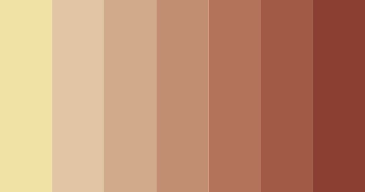 Download warm brown color palette PNG image (landscape)