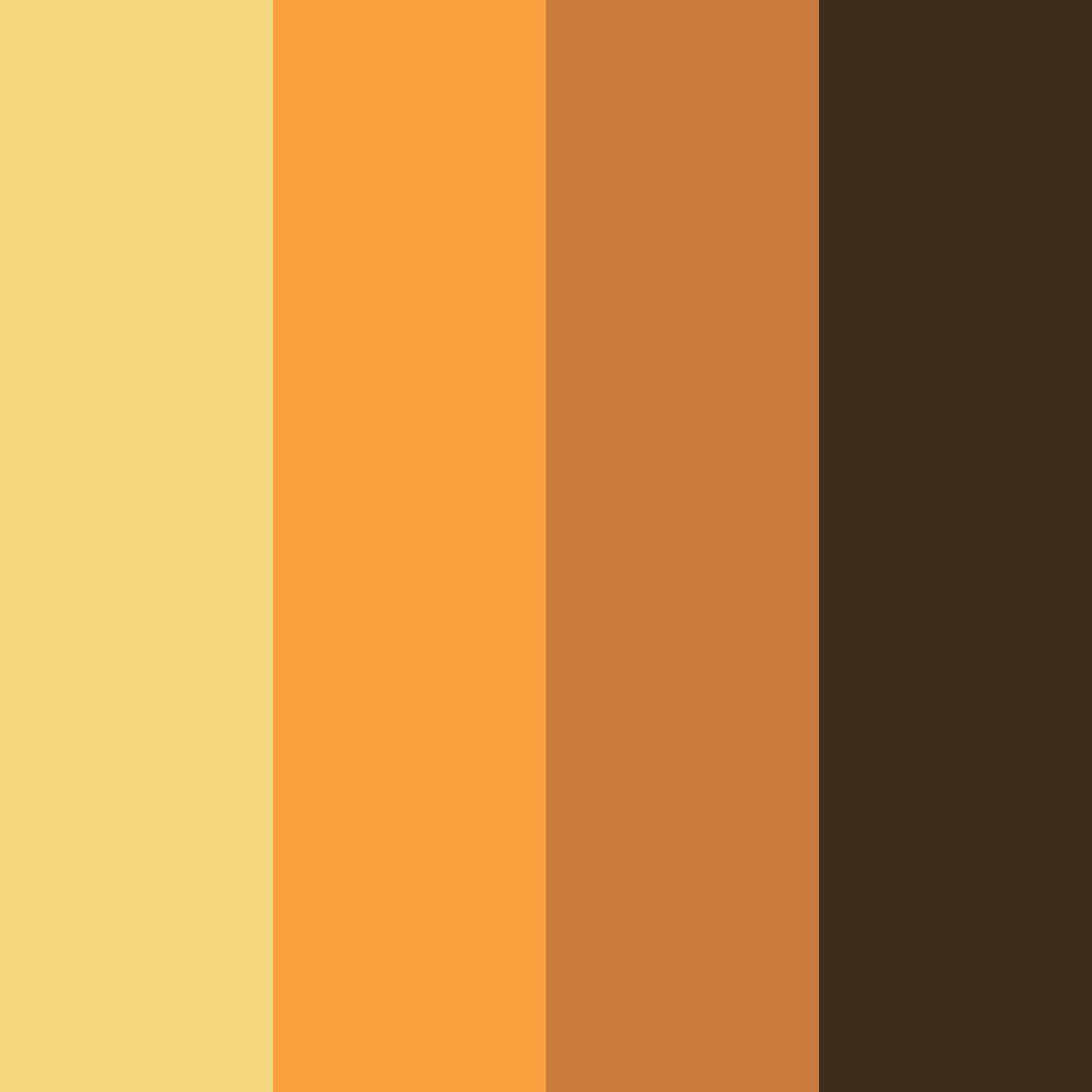 Download orange halloween color palette PNG image (square)