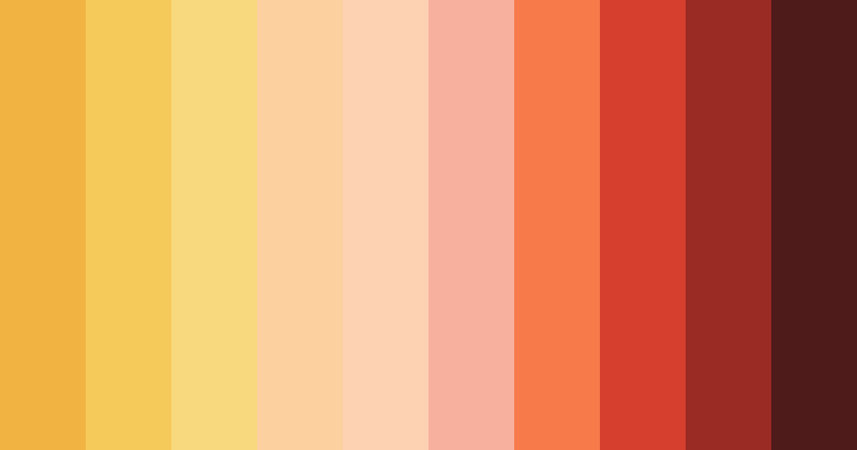 Download sunset orange color palette PNG image (landscape)