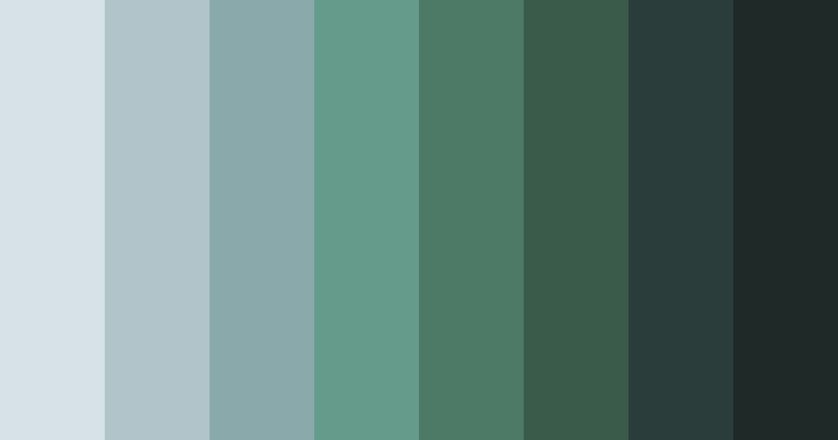 Download emerald mist color palette PNG image (landscape)