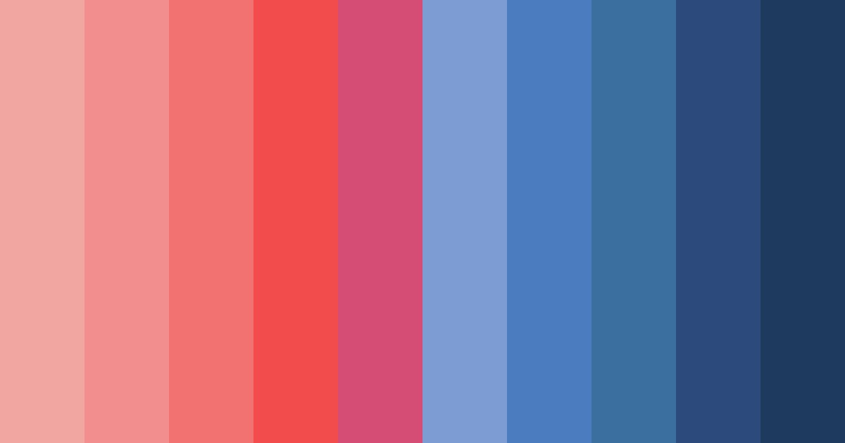 Download red and blue harmony color palette PNG image (landscape)