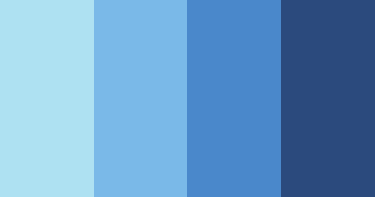 Download blue sunset color palette PNG image (landscape)