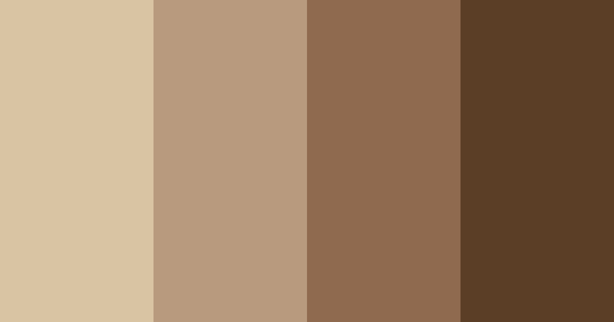 Download toasted almond delight color palette PNG image (landscape)
