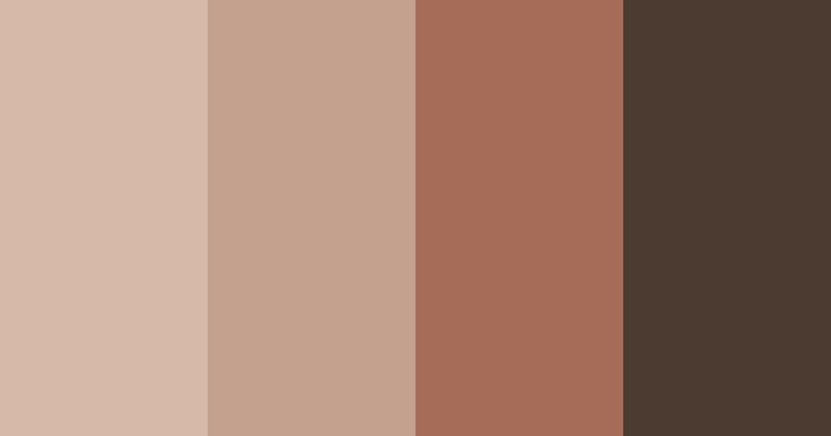 Download coffeehouse harmony color palette PNG image (landscape)